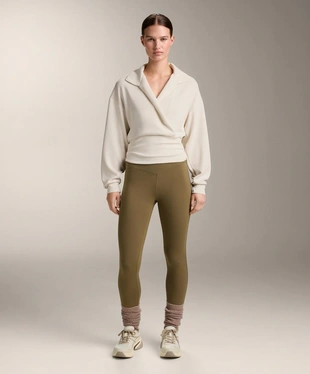 Толстовка на запах с воротником поло из модала- Заказать в России