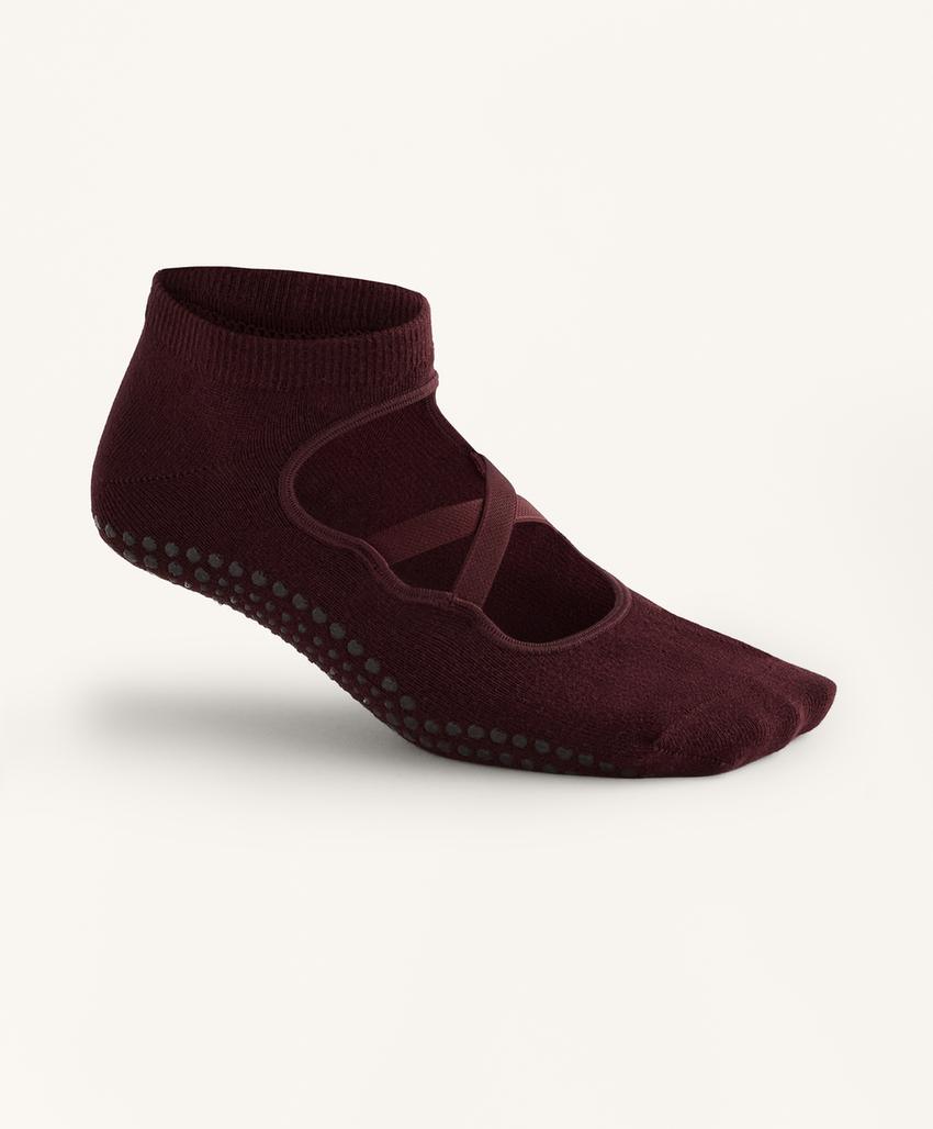 2 пары носков из смесового хлопка с резинками для йоги и пилатеса