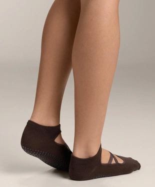 2 пары носков из смесового хлопка с резинками для йоги и пилатеса- Заказать в России