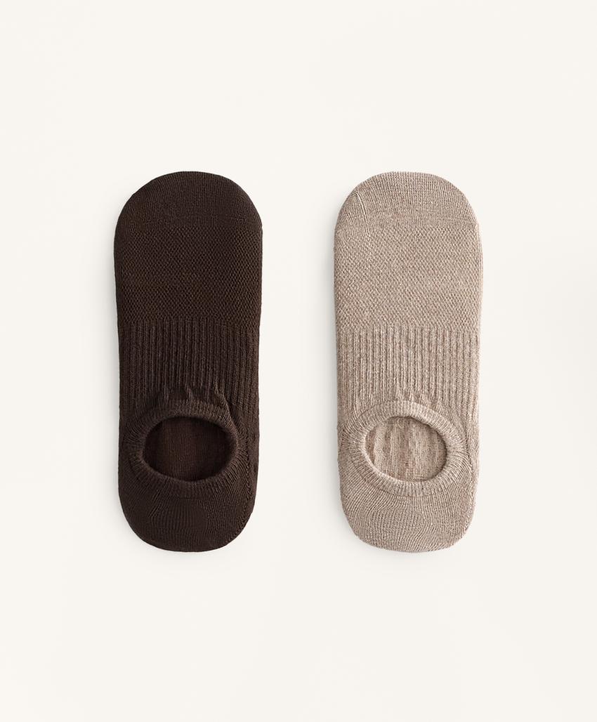 2 пары носков из смесового хлопка для йоги и пилатеса