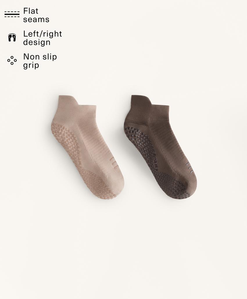 2 пары носков-sneaker для йоги и пилатеса из смесового полиамида