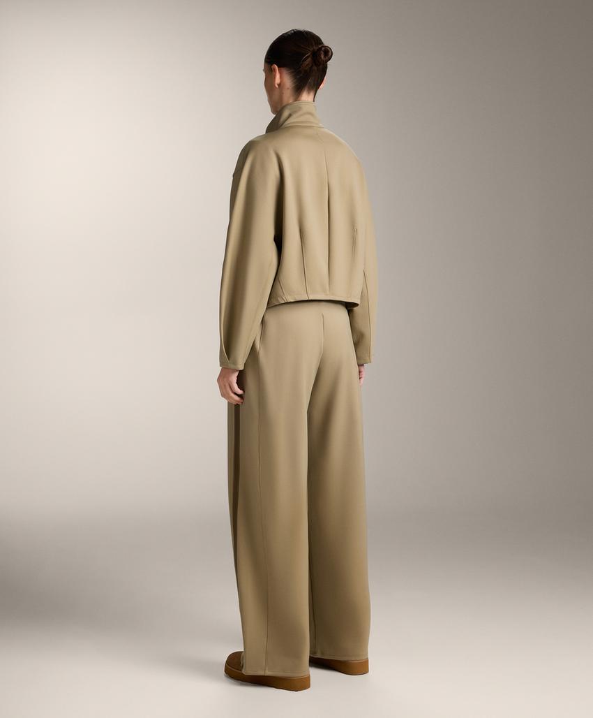 Куртка Boxy с эффектом неопрена