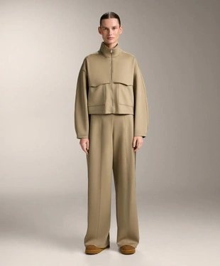 Куртка BOXY с эффектом неопрена- Заказать в России