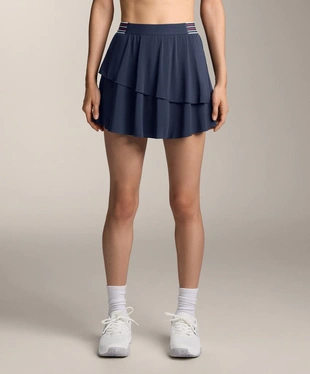 Короткая юбка с воланами и резинкой- Заказать в России