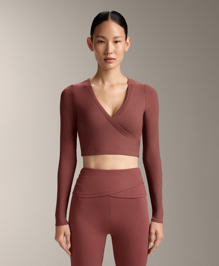 Tank top Comfortlux с перекрестными деталями и длинными рукавами