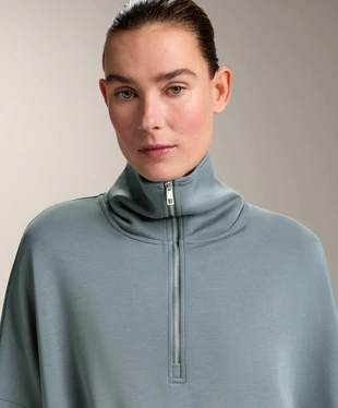 Толстовка на полумолнии из модала с мягким прикосновением- Заказать в России