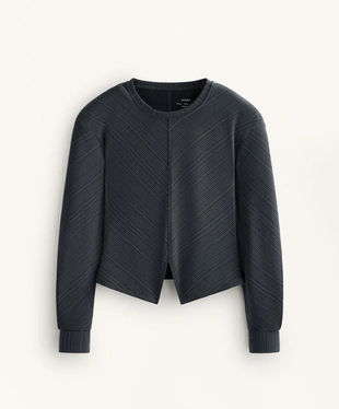 Толстовка с асимметричной полосой из модала- Заказать в России