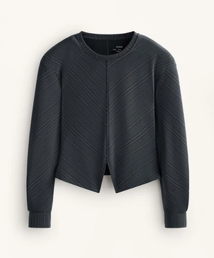 Толстовка с асимметричной полосой из модала- Заказать в России