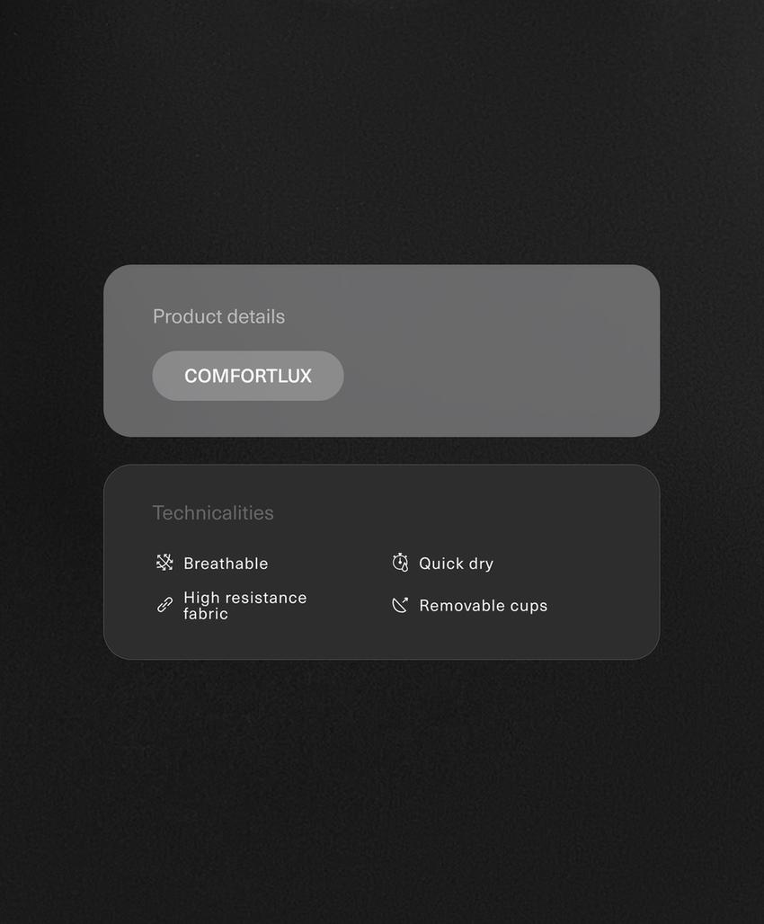 Tank top Comfortlux с бретелями и чашками