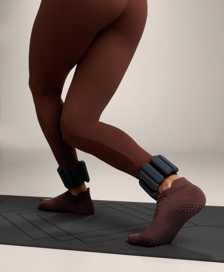 2 пары носков-сникеров из смесового полиамида для йоги и пилатеса