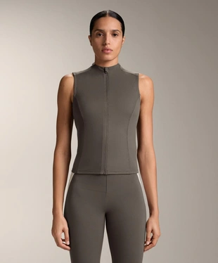 Футболка на молнии без рукавов- Заказать в России