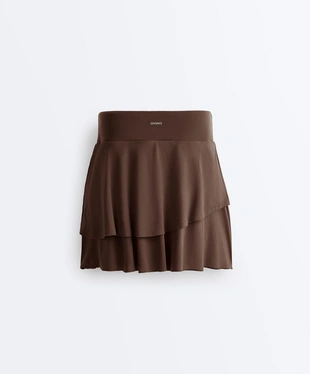 Короткая юбка с оборками- Заказать в России