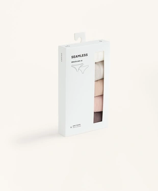 5 бесшовных трусов бразильяно SEAMLESS из мягкой ткани- Заказать в России