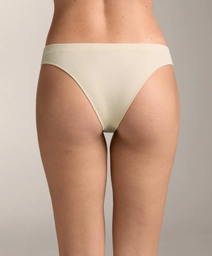 Набор из 3 трусов танга в рубчик с логотипом из смесового хлопка- Заказать в России