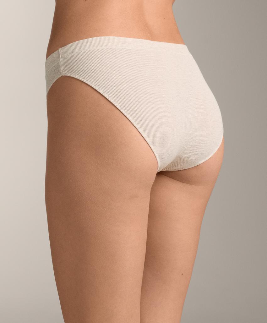 3 классических трусов в рубчик из смесового хлопка с логотипом