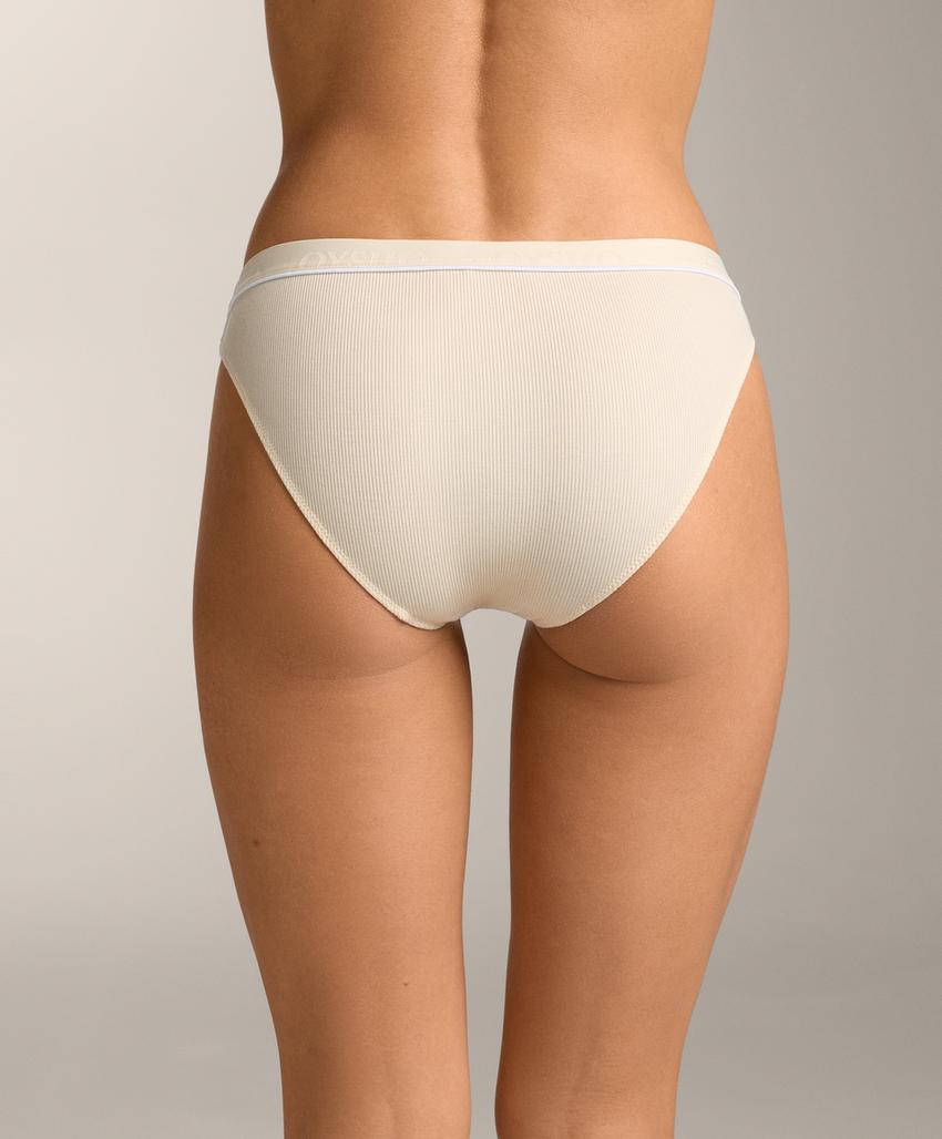 3 классических трусов в рубчик из смесового хлопка