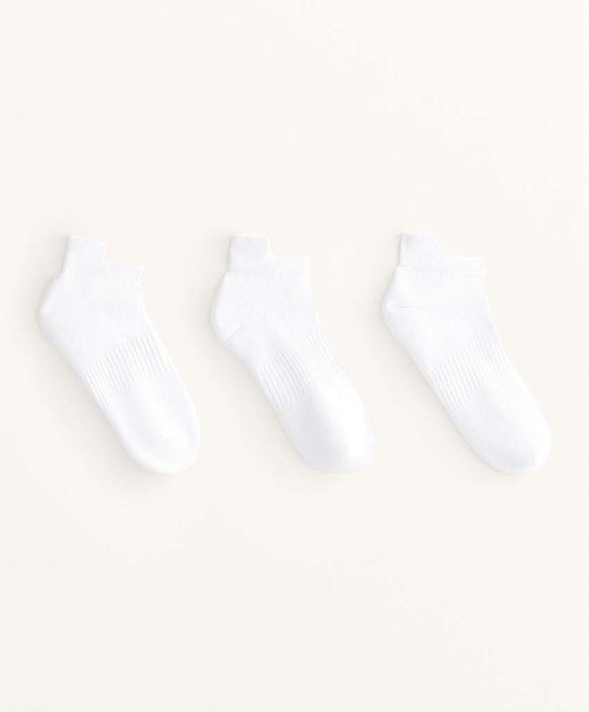 3 пары спортивных носков-сникеров с язычком из смесового хлопка