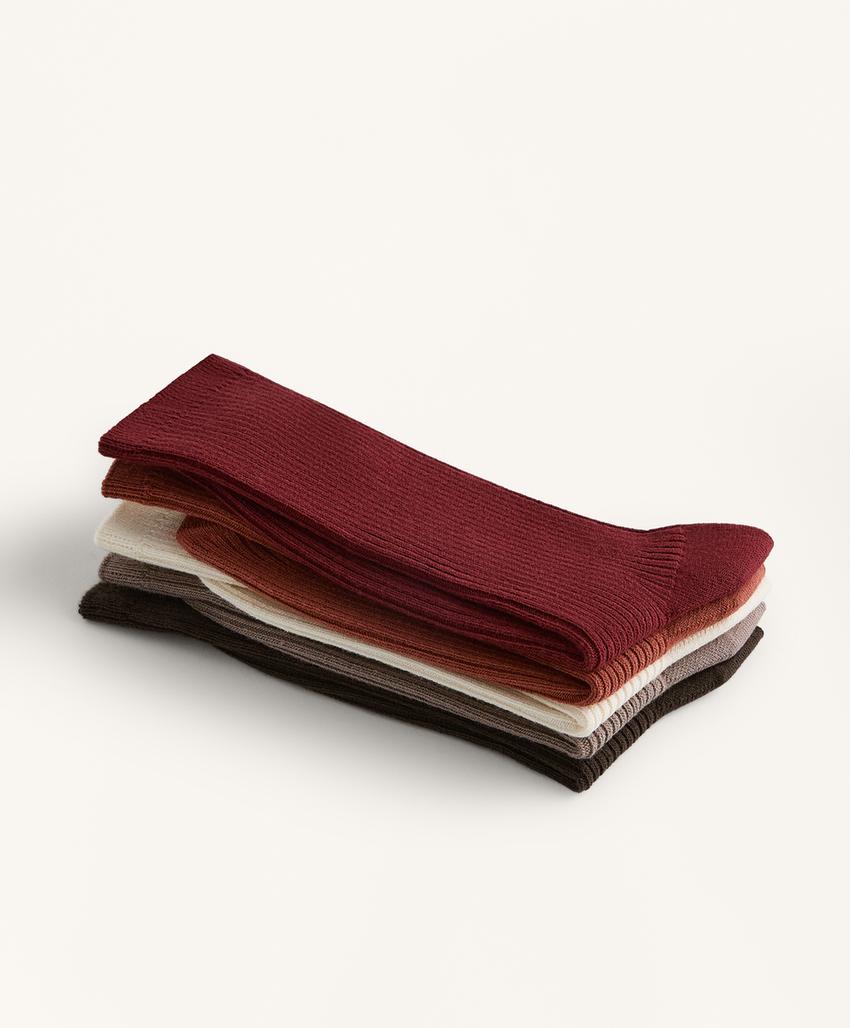 5 пар классических носков из смесового хлопка