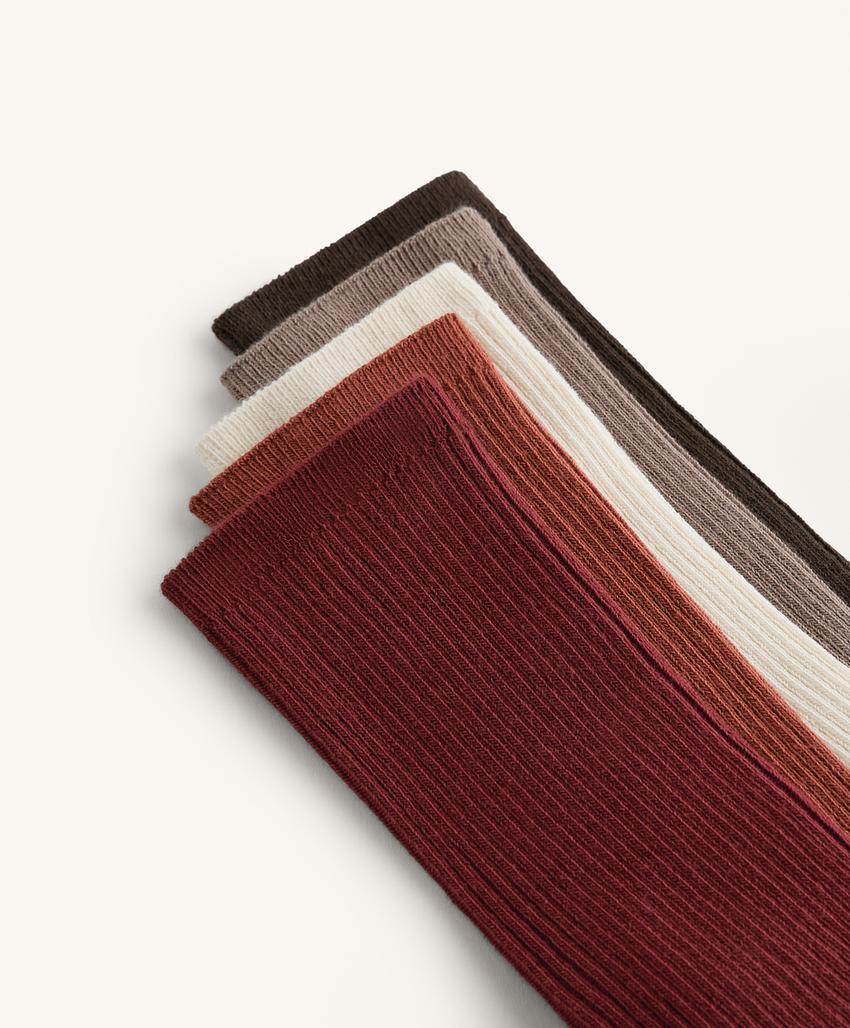 5 пар классических носков из смесового хлопка