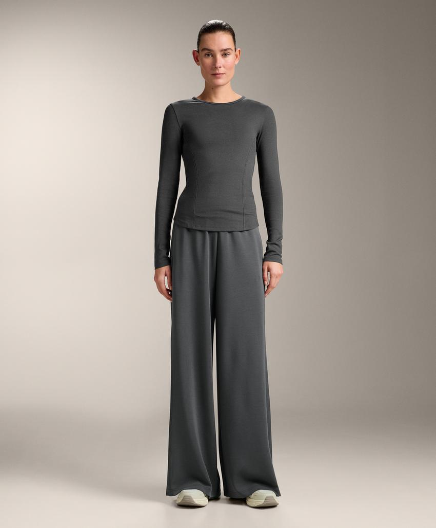 Футболка Rib с длинными рукавами, хлопком и модалом