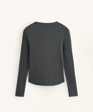 Футболка RIB с длинными рукавами, хлопком и модалом- Заказать в России