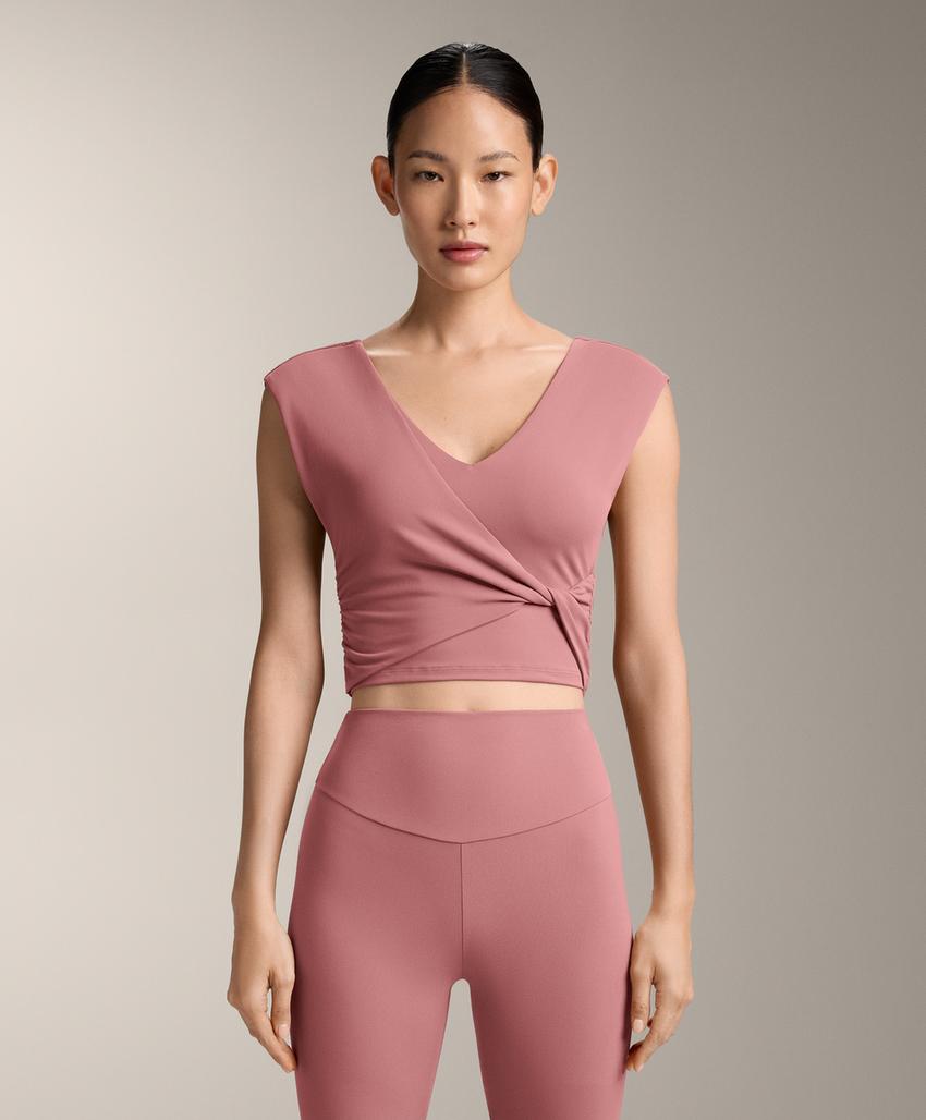 Топ-майка Comfortlux с перекрестными деталями