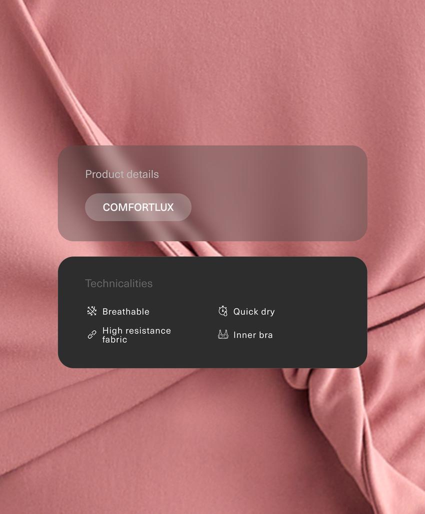 Топ-майка Comfortlux с перекрестными деталями