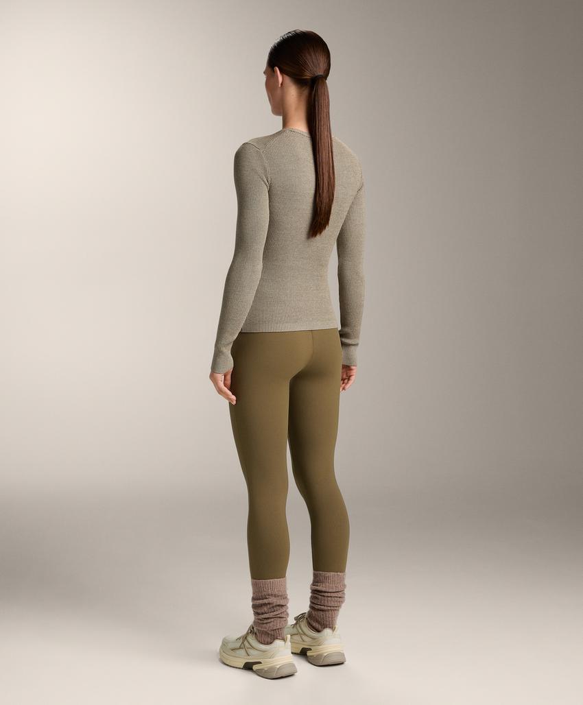 Футболка Base layer из трикотажа с рельефным узором