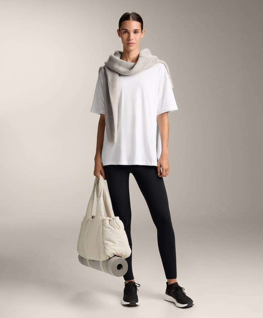 Футболка из хлопкового микса с короткими рукавами