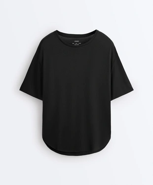 Футболка с коротким рукавом из модального микса- Заказать в России