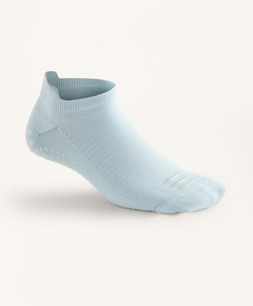 Носки-тапочки для йоги и пилатеса, 2 пары из полиамидного микса