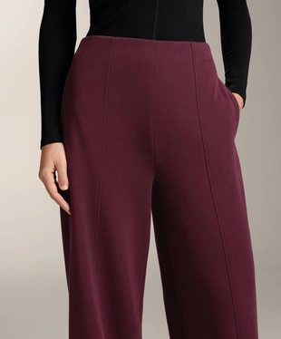 Длинные брюки супервысокой посадки из пике с хлопком- Заказать в России