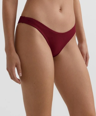 Бразильские трусики купальника с мини-клетчатым жаккардом и вырезом U- Заказать в России