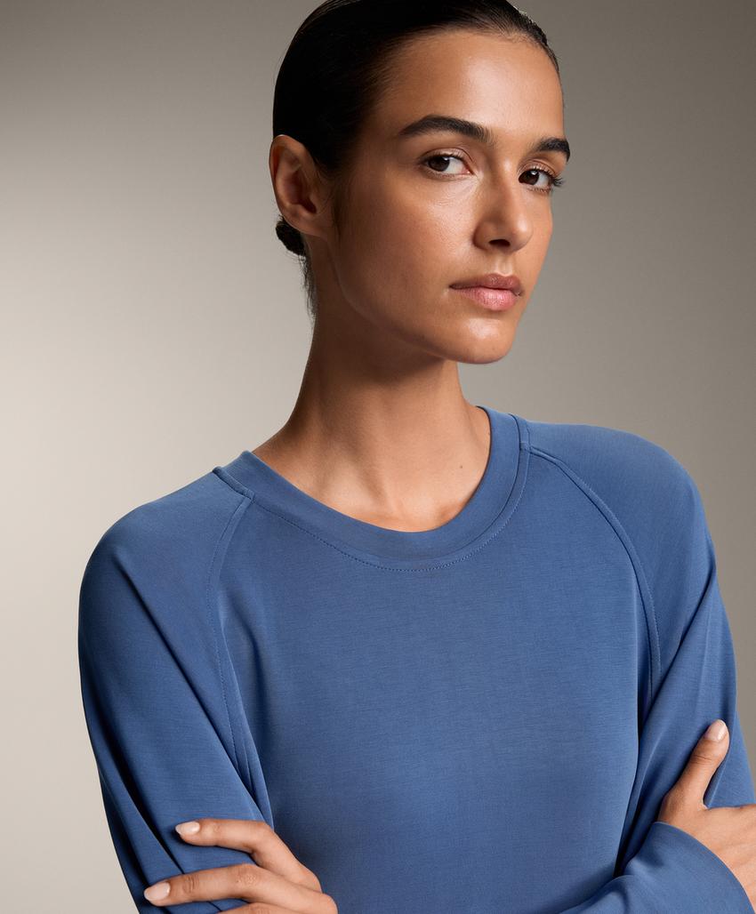 Свитшот оверсайз с модальными ребрами