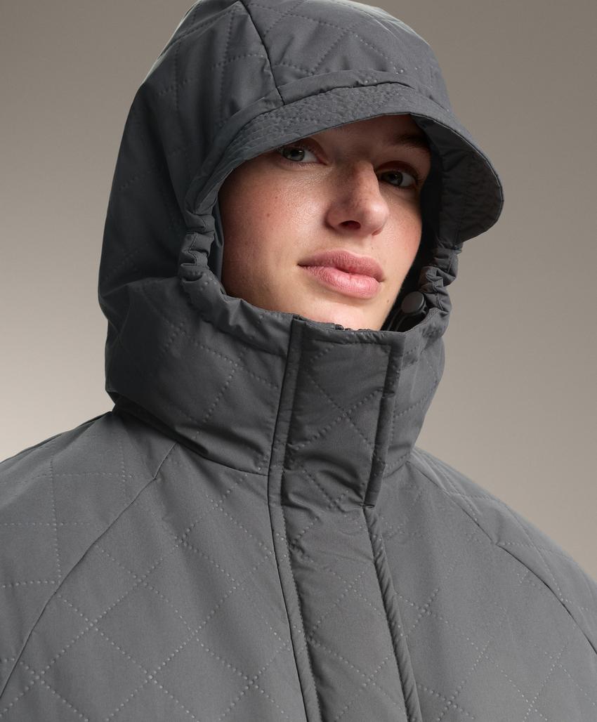 Длинный утепленный плащ fellex® aerogel 3k с водонепроницаемой отделкой