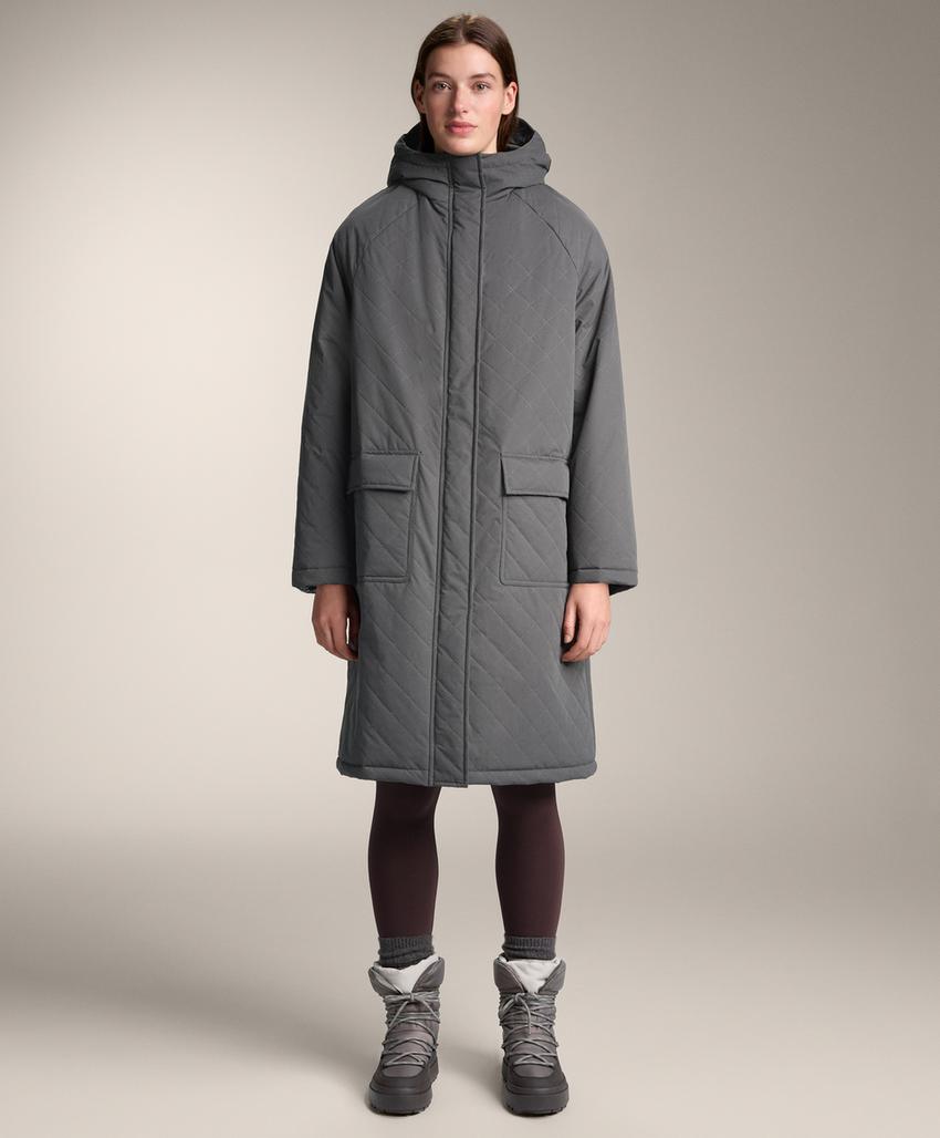 Длинный утепленный плащ fellex® aerogel 3k с водонепроницаемой отделкой