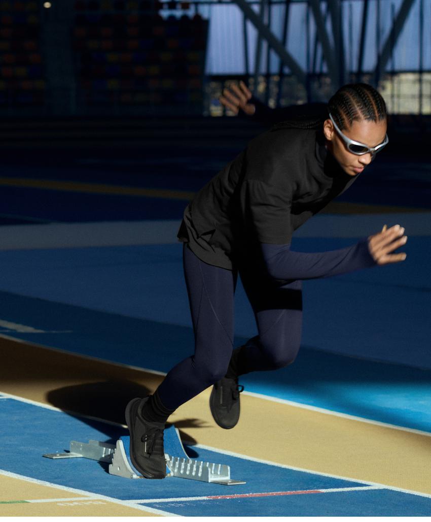 Компрессионные высокие леггинсы базовой длины до щиколотки