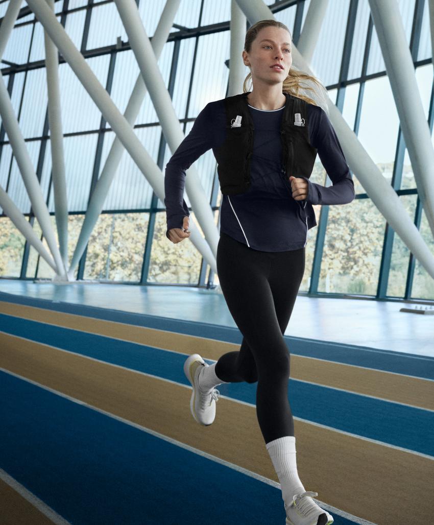 Леггинсы высокой посадки до щиколотки с карманом