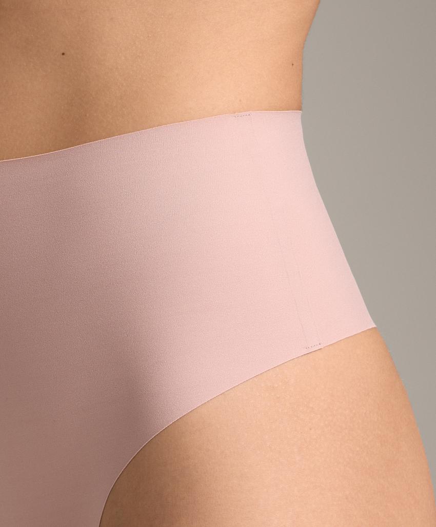 2 high-rise invisible polyamide blend medium-support thongs