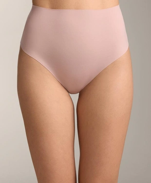 2 HIGH-RISE INVISIBLE POLYAMIDE BLEND MEDIUM-SUPPORT THONGS- Заказать в России