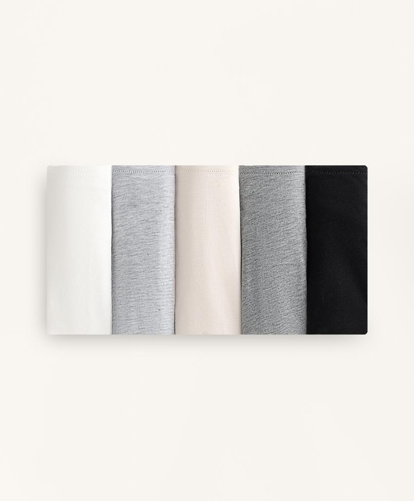 5 трусов бразильяно из смесового хлопка