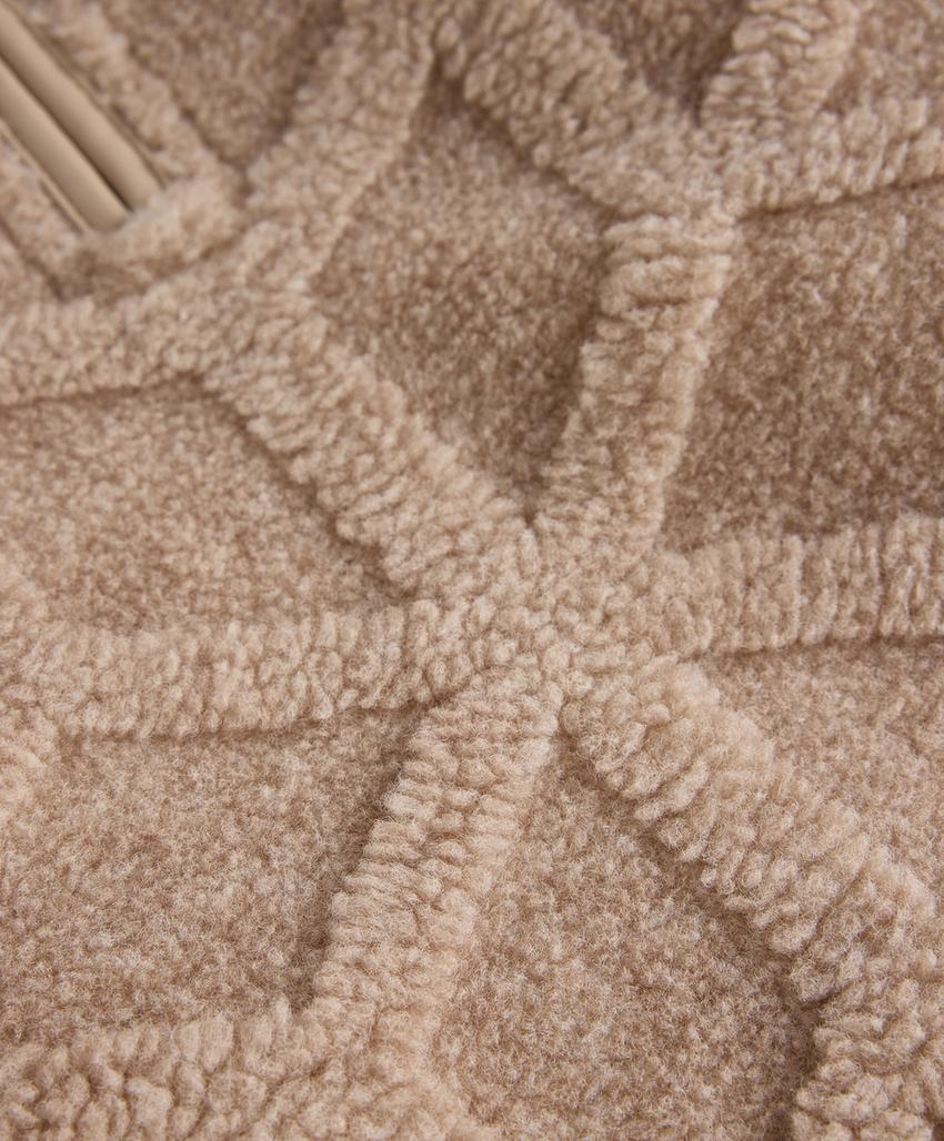 Толстовка-флис с узором снежинки из мехотипа