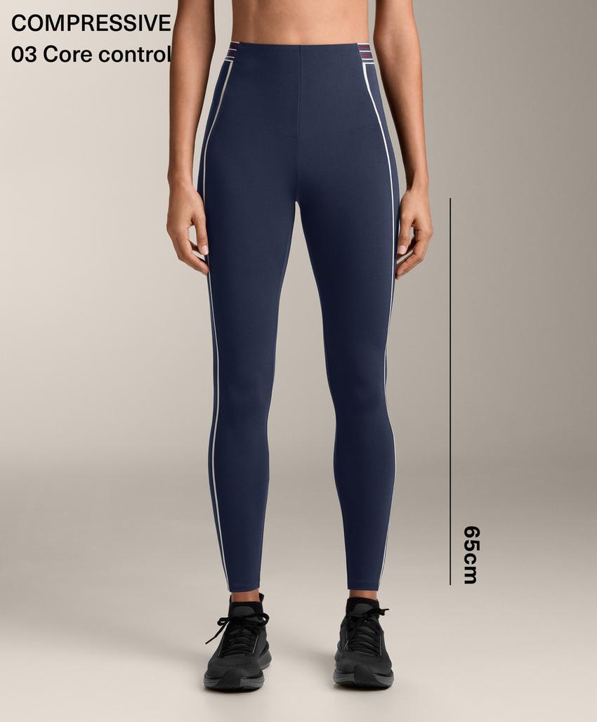 Компрессионные леггинсы до щиколотки с высокой талией и контролем корсета