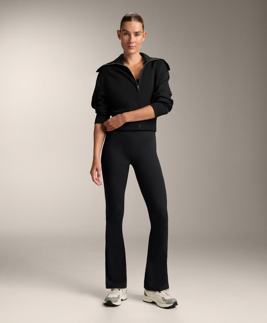 Брюки с завышенной талией и широкими брючинами evermove