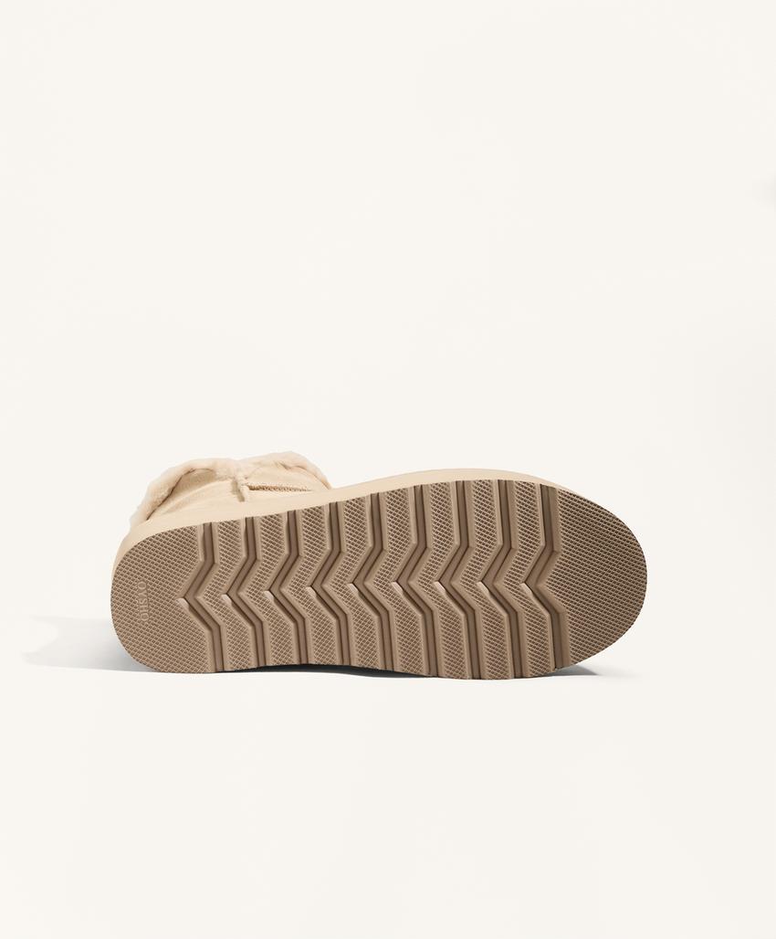 Кожаные ботинки на платформе