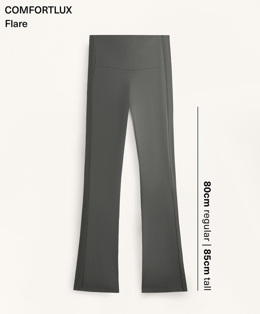 Брюки-клеш comfortlux с высокой посадкой и боковыми вставками