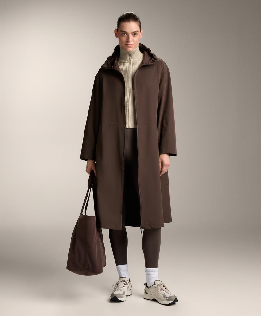 Длинная экстра-легкая водонепроницаемая куртка 10k