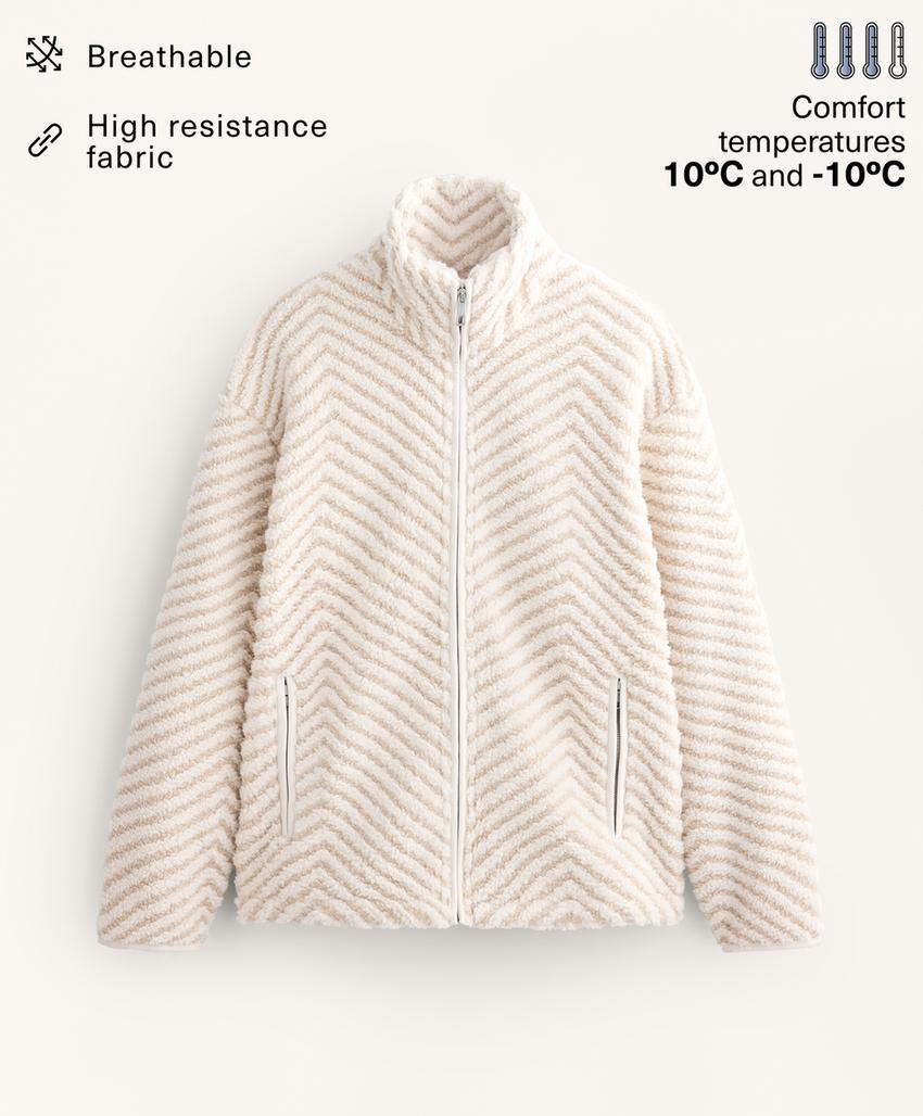 Куртка из меха в клетку