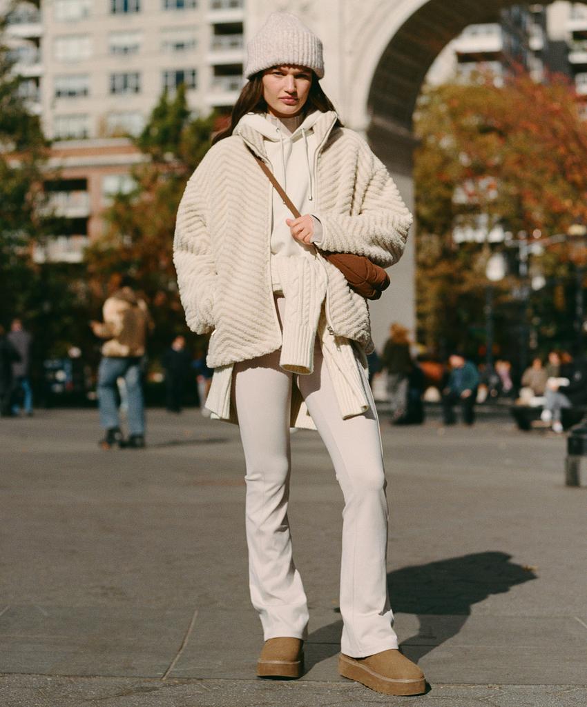 Бесшовные очень теплые брюки буткат Warm с высокой посадкой