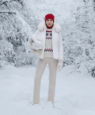 Бесшовные очень теплые брюки буткат WARM с высокой посадкой- Заказать в России